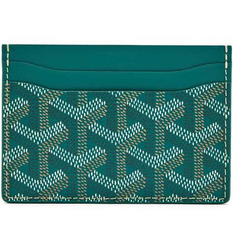 goyard mens green wallet|goyard zipper wallet.